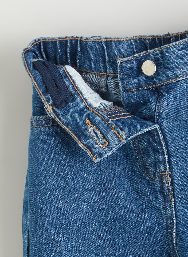 ال سي وايكيكي بنطلون جينز بناتي قصة موم فيت - Image 3